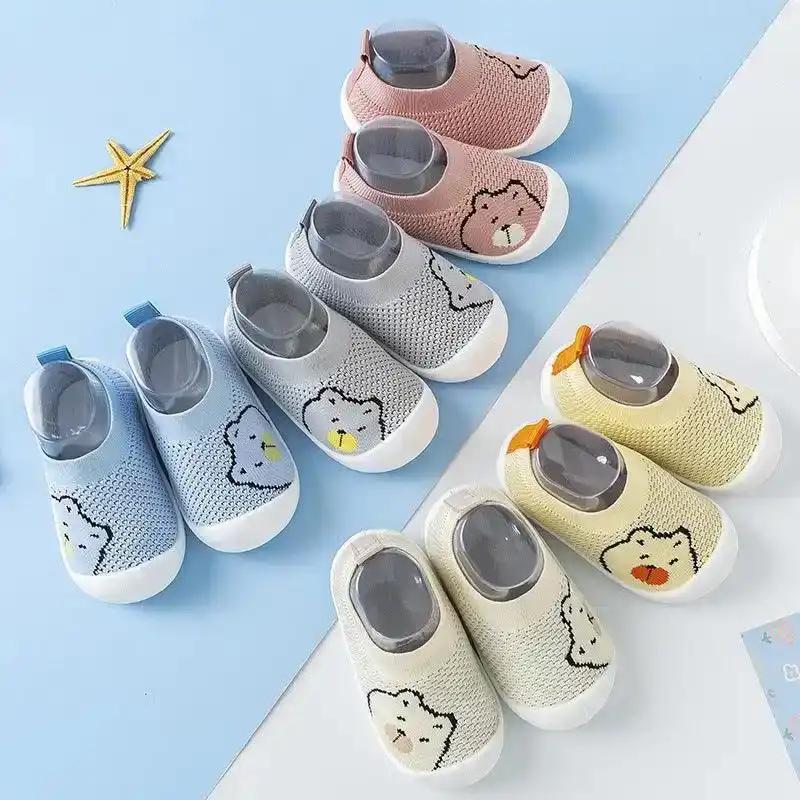Breathable Soft Bottom Neutral Baby Socks - Non Slip Baby Shoe Socks